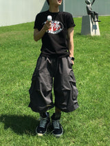 パームツリークロップ半袖Tシャツ 3C