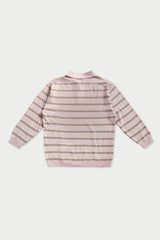 Cozit stripe knit_pink
