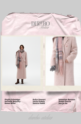ウールダブルピンクロングコート
