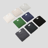LMN Luton Daily Silket Hatch Round Short Sleeve Knitwear (8 colors)