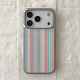 [Glass] ハウスストライプシルバーバンパーケース