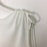 ワンショルダーシャーリングTシャツ(4color)
