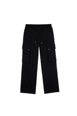 Cargo Jersey Pants - Black