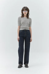KIRSH PLAIN BACK HOLE POINT KNIT - GRAY 
