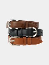LMN フェリア20mmレザーベルト (3 colors)