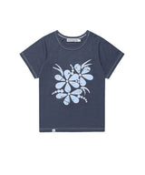 ビンテージフラワーラグラン半袖Tシャツ ネイビー(CV2GMFT510A)