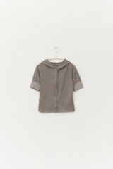 (W) タリン スナップ フーデッド トップ