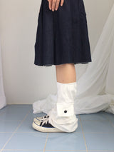 Eyelet Cropped Punching T