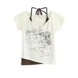 vintage embroidered half t-shirt 231165794
