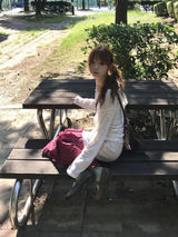 oso dot frill skirt