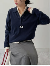 [Unisex] ソリッドコットンオーバーフィットシャツ