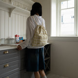 Check String Back Pack - Green