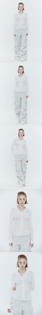 ヴィヴィアン スカーフ ルーズトップ white