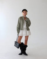 Napoleon Button Shoulder Straps Slim Jacket