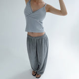 [Arink] Ribbed Panel Sleeveless Top - 4 Colors