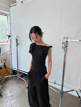  STRING CARGO ANKLE PANTS