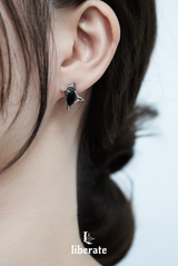 Crushed Square Cubic Earring