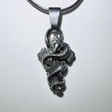 Snake cross necklace