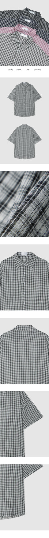Doven Check Boxy Fit Short Sleeve Shirt Southern