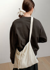 レースフラワーシュシュ_Beige&Cream