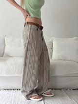 Need stripe wide pants(2color)