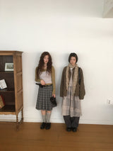 【即日発送】YWD PLAID PLEATS SKIRT + BELT (3color)