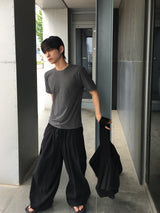 ディープリブマッスルフィットクロップ半袖Tシャツ 6C