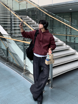 Taper Daily Cotton Double Weave Overfit Hoodie
