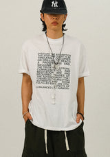 TWE レタリングプリンティング1/2Tシャツ