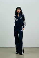 JOEL JERSEY TRACK PANTS / NAVY