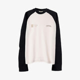 Raglan Waffle LS Tee_ Black