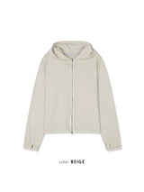Venis Pigment Cropped Zip Hoodie