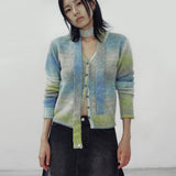 Midnight gradation cardigan