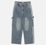 Wings Track Carpenter Wide Denim Pants