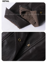 Custom Warm Fur Collar Leather Jacket
