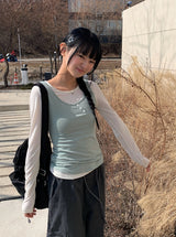 モボバンディングカーゴピンタックワイドパンツ