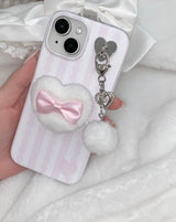 heart puff phone grip - normal