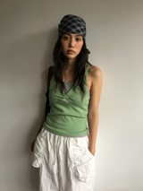 Kale check bandana (2color)