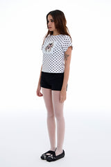 ポルカドットスパイダーTシャツ [White]