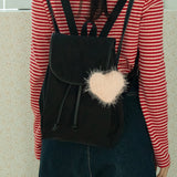 fluffy heart keyring (3colors)