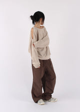 PUFFY CUTOUT KNIT