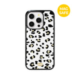 【MADE】Black&White Leopard iPhone case [Glossy Glass/Magsafe]