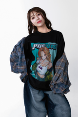 【Venue only】Pile collaboration l front print T-shirt 