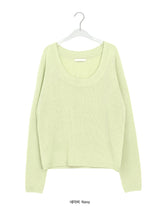 Pabor Deep U-Neck Loose-Fit Knit