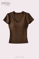 Liiv short-sleeve cap training shirring pants set (TOP)