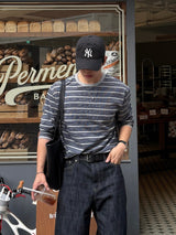 フレンチストライプロングスリーブTシャツ