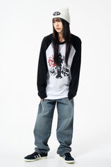 Amita Raglan Long Sleeves White