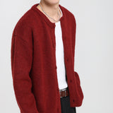ALPACA ROUND KNIT CARDIGAN