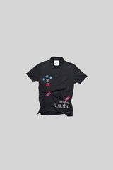 GRRRL BANDAGE GATHER POLO SHIRT