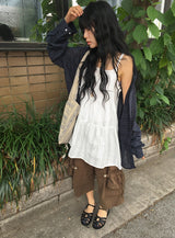 [unisex] ナホリ スナップ ストリング バミューダ バンディングパンツ